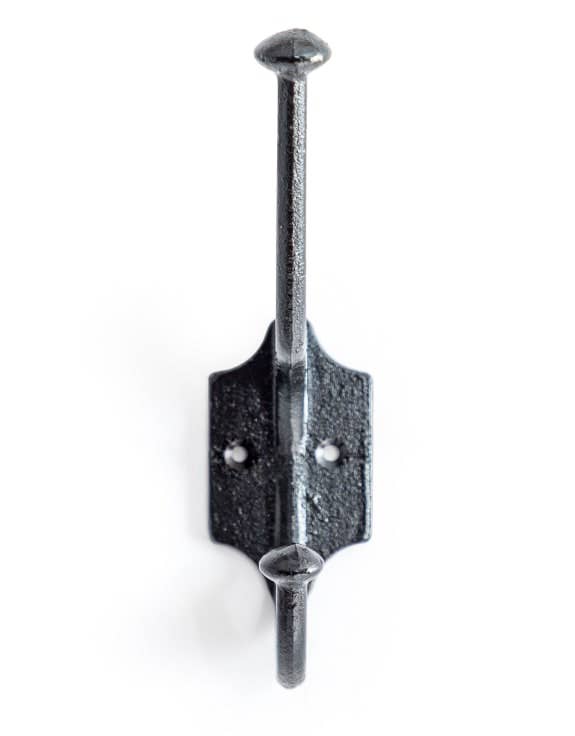 Cast Iron Industrial Black Coat Hook