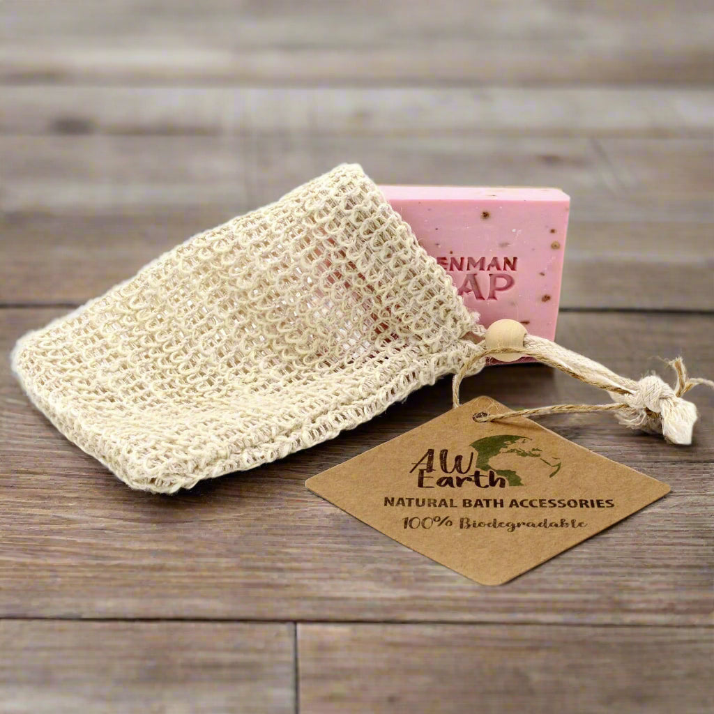 Nature Soap Bag - Washed Jute