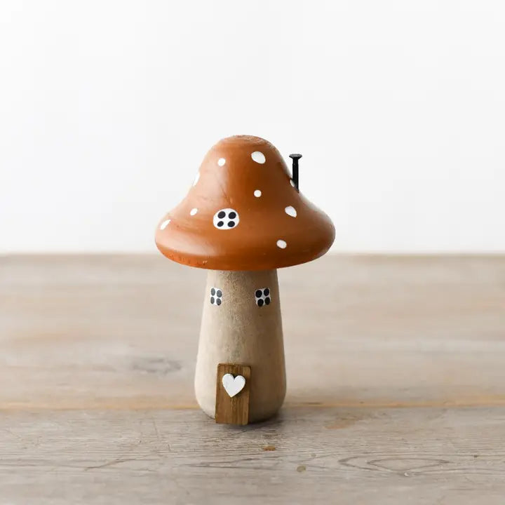 Brown Wooden Mushroom House