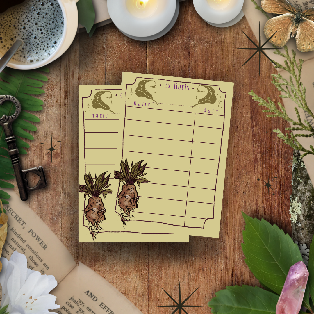 Mandrake Library Card Set