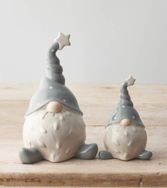 Grey Gonk Ornament W/Star - 10cm