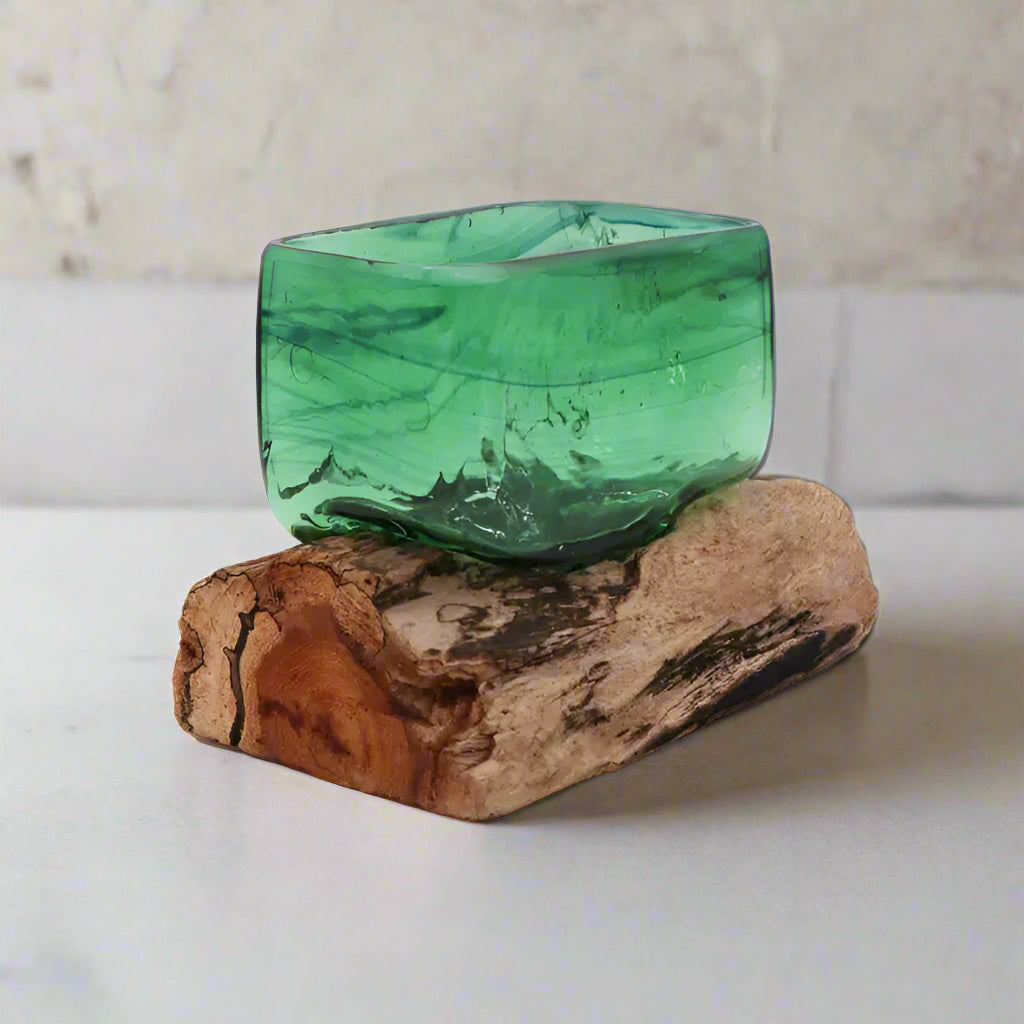 Square Bowl On Wood