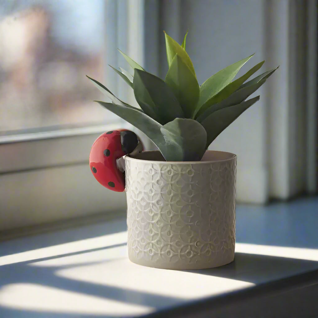 Ladybird Flower Pot Hanger