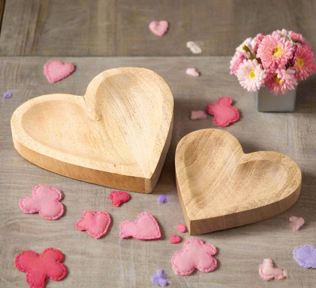 Natural Wooden Heart - 15cm
