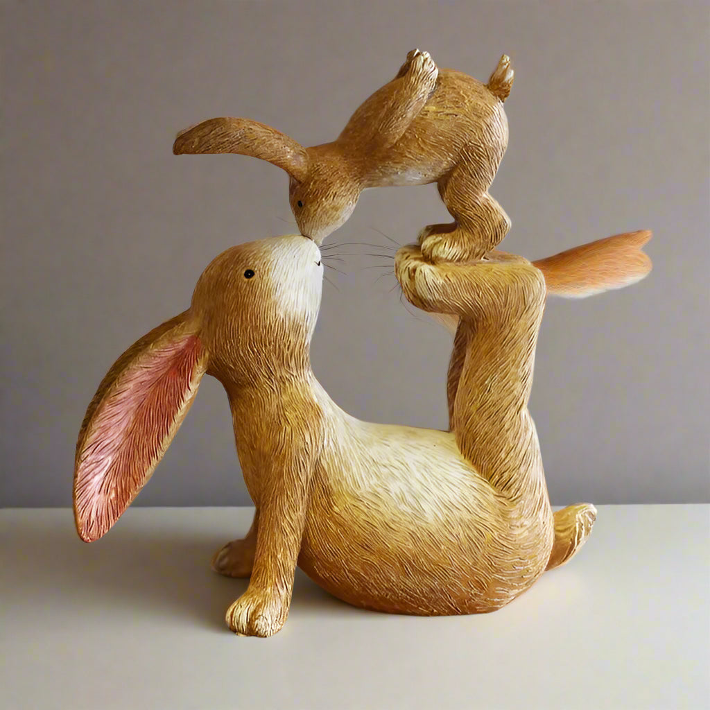 Kissing Bunnies Figures, 18cm