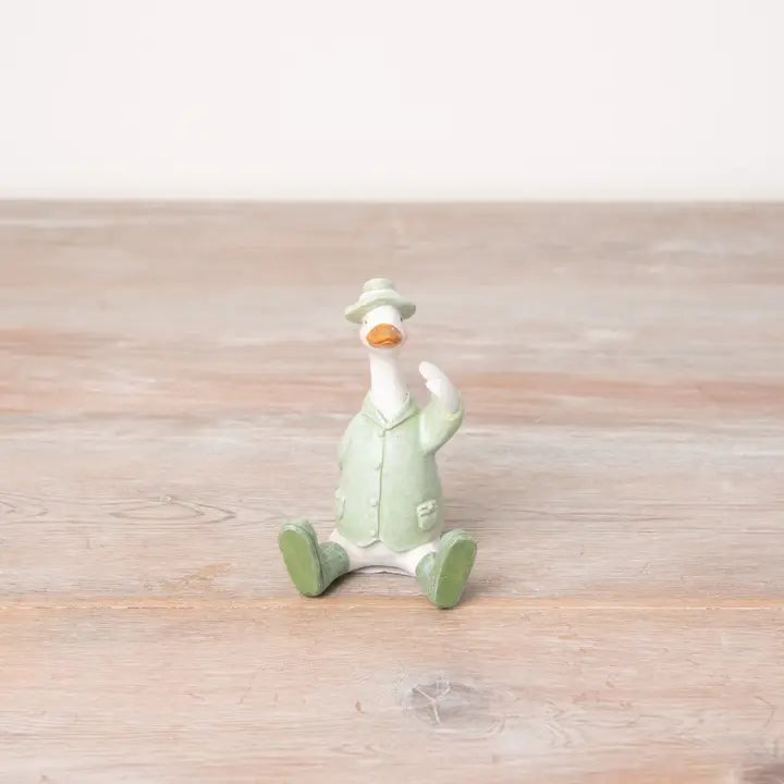 Green Sitting Duck, 11cm