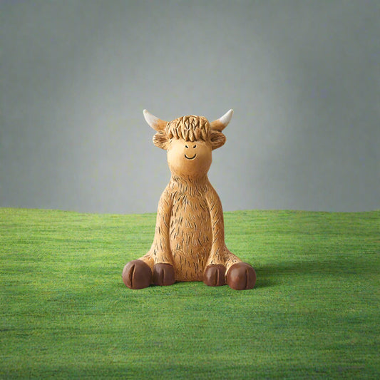 Highland Cow Ornament, 9cm