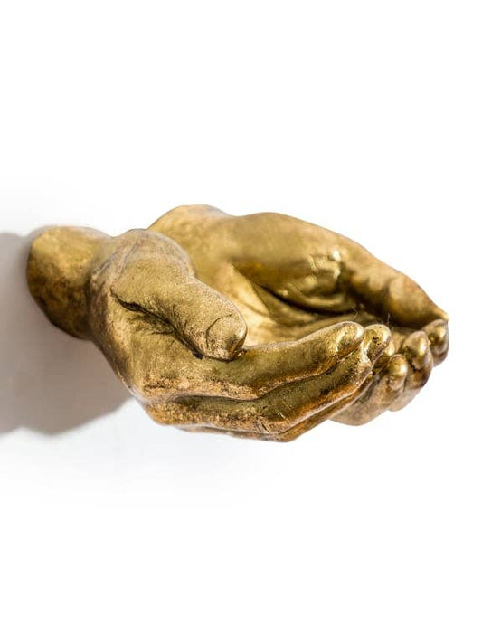 Wall Mounted Antique Gold Hands