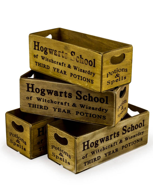 Antiqued "Witchcraft & Wizardry" Wooden Boxes