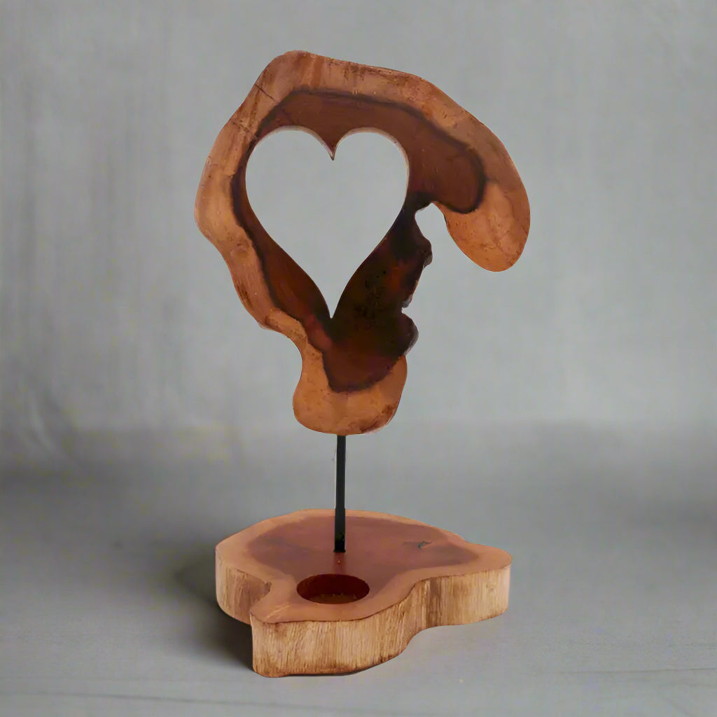 Candle Holder Sign - Heart Shape