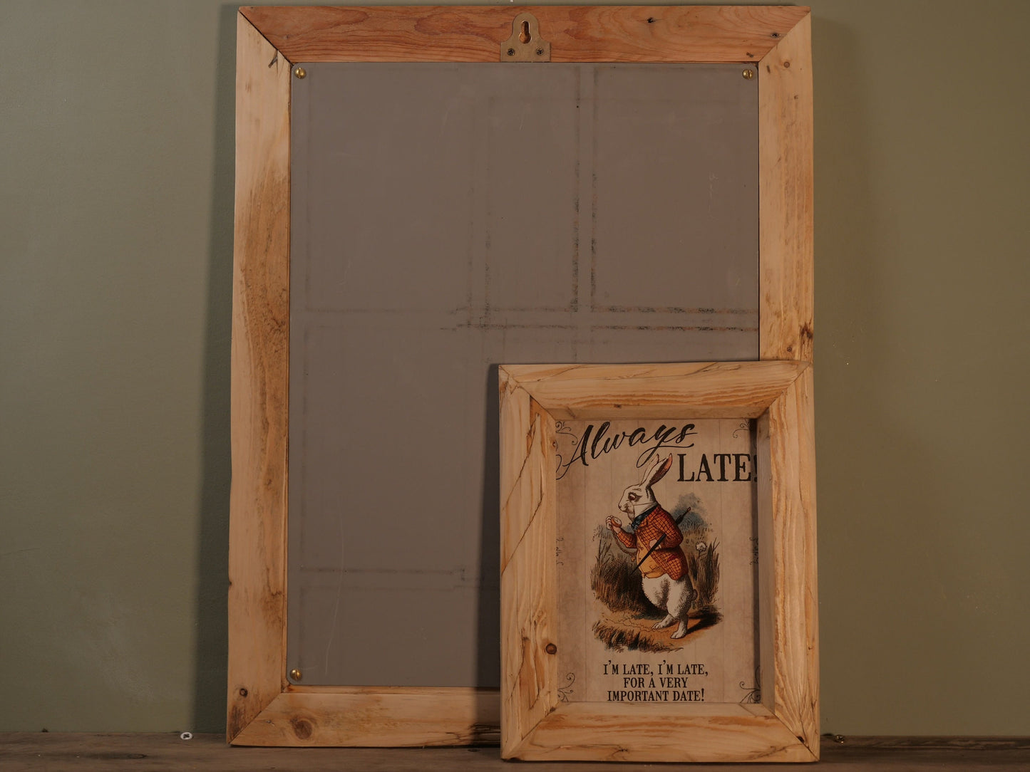 ALICE in WONDERLAND - Mind Their Own Business - FRAMED metal Picture