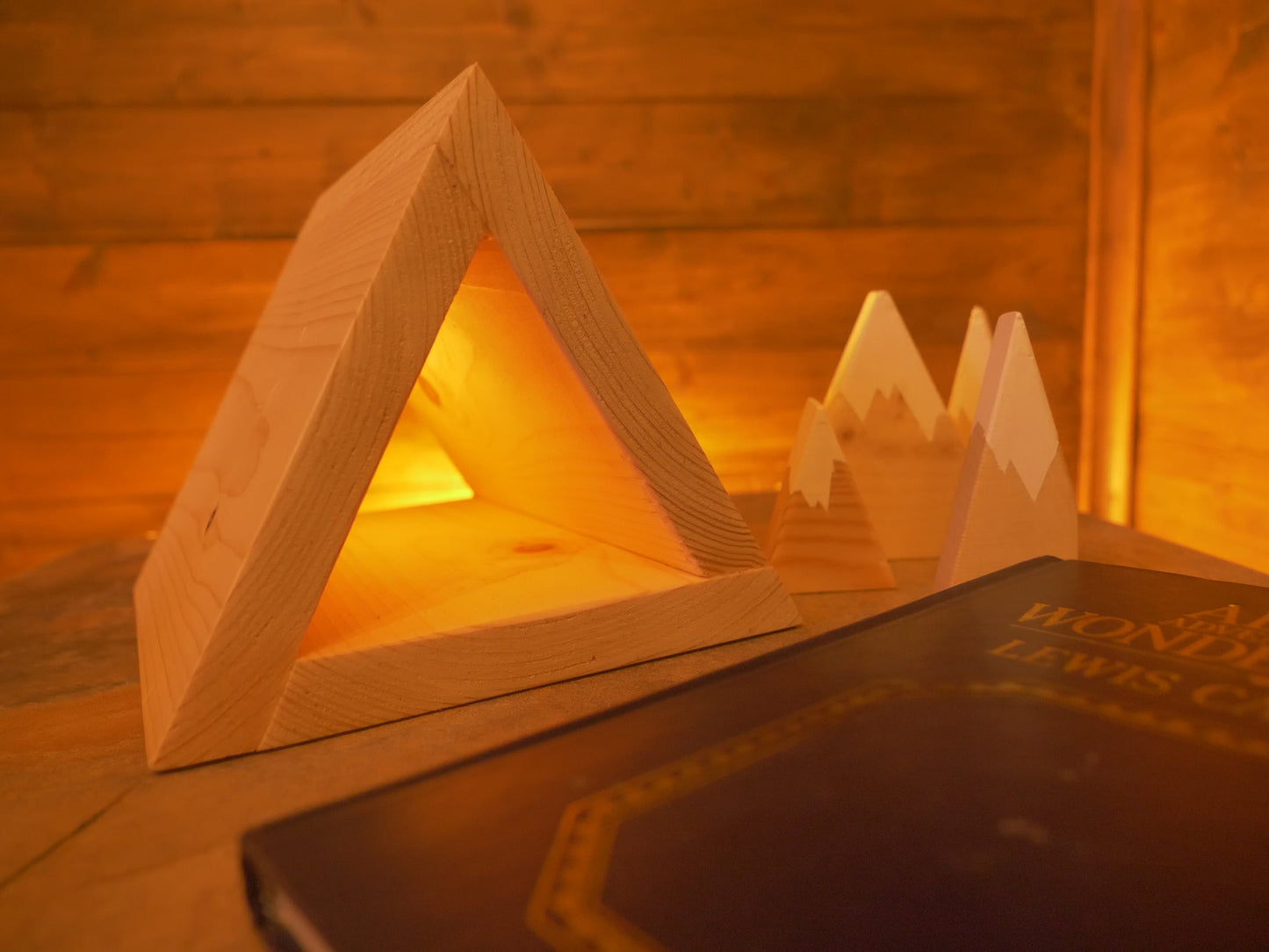 WOODEN Triangle BOOKREST | Book ORGANISER | Bedside table phone stand rest and Glasses Stylish page saver Handmade personalised Gift