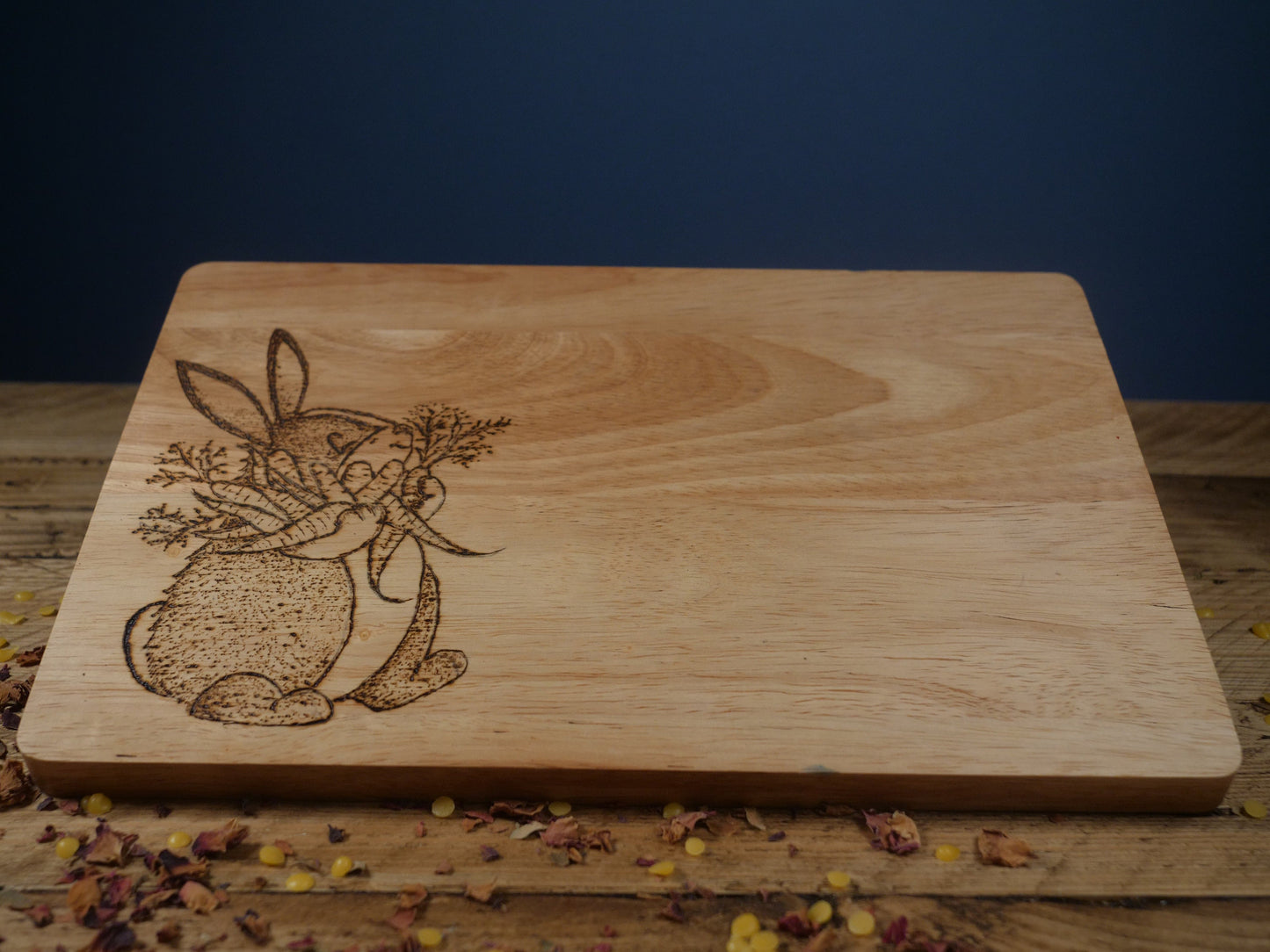Rabbit & Carrot Chopping board - Charcuterie board - Chees Board
