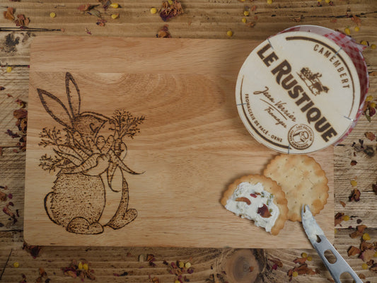 Rabbit & Carrot Chopping board - Charcuterie board - Chees Board