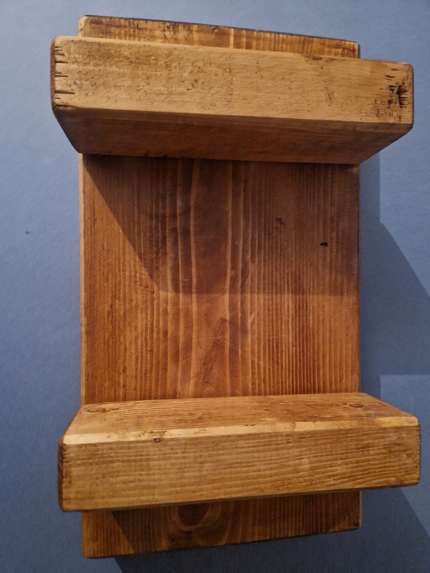 Stepping STOOL, sturdy wood rustic STEP. Painted with voc friendly Chalk paint & finished with browning wax, kitchen stool Brass pin Finish