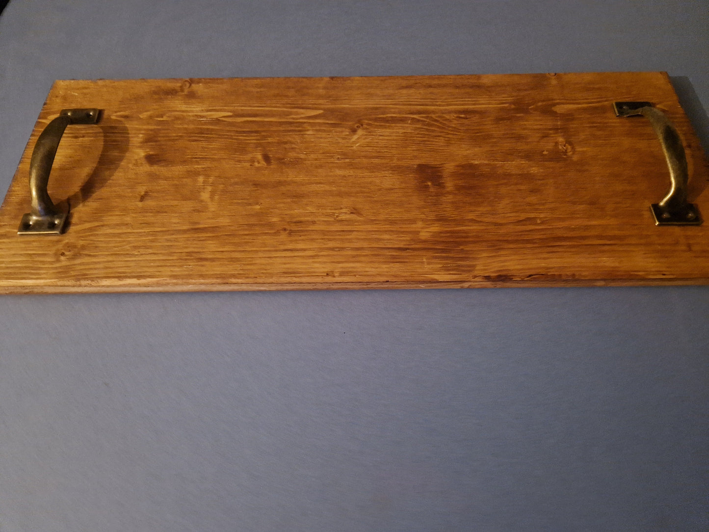 Display Service tray, rustic knotted pine wooden tray, wedding table centre piece plant stand service plater decoration with handles